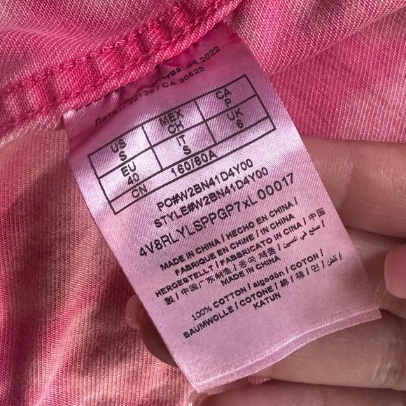 Rare💕Oversized jacket Guess Pink Tie Dye denim jacket y2k bling jacket Banksy - Picture 14 of 17